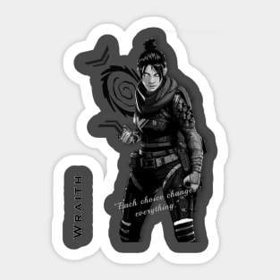 Wraith Legend Poster - Apex Sticker